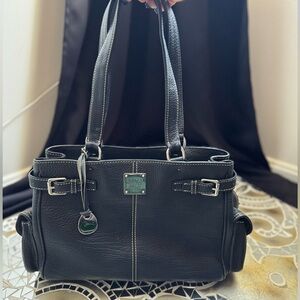 *Dooney & Bourke Black Pebbled Handbag*